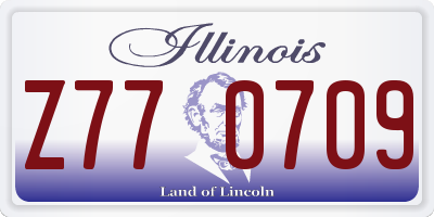 IL license plate Z770709