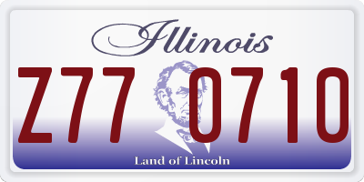 IL license plate Z770710