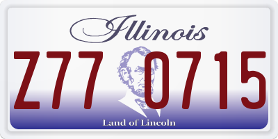IL license plate Z770715