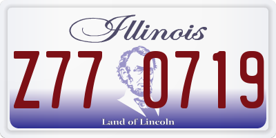 IL license plate Z770719