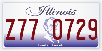 IL license plate Z770729