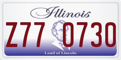 IL license plate Z770730