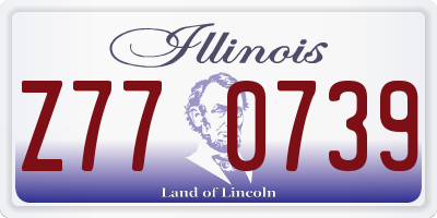 IL license plate Z770739