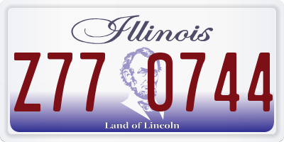 IL license plate Z770744