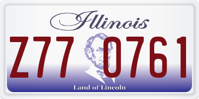 IL license plate Z770761