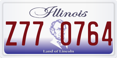 IL license plate Z770764