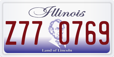 IL license plate Z770769