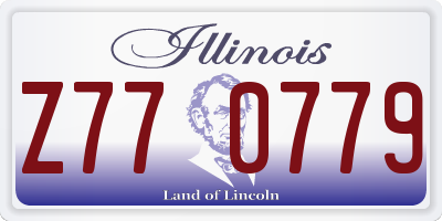 IL license plate Z770779