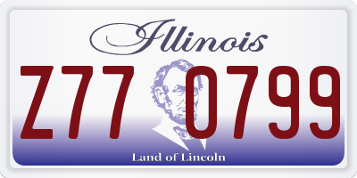 IL license plate Z770799