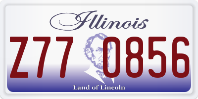IL license plate Z770856