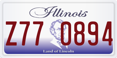 IL license plate Z770894