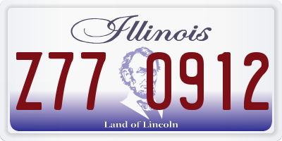 IL license plate Z770912
