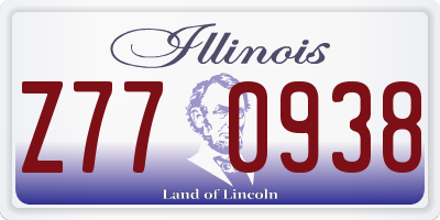 IL license plate Z770938