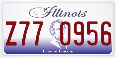 IL license plate Z770956