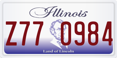 IL license plate Z770984