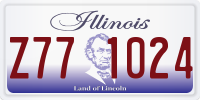 IL license plate Z771024
