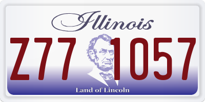 IL license plate Z771057