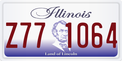 IL license plate Z771064