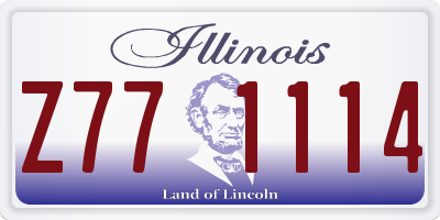 IL license plate Z771114