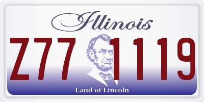 IL license plate Z771119