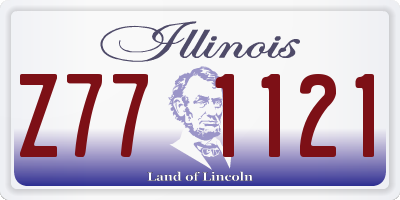 IL license plate Z771121