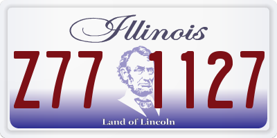 IL license plate Z771127