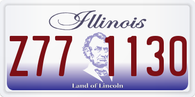 IL license plate Z771130