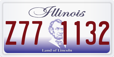 IL license plate Z771132
