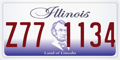 IL license plate Z771134