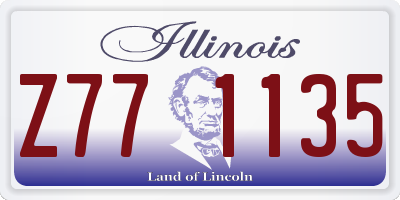 IL license plate Z771135