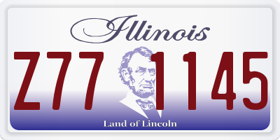 IL license plate Z771145