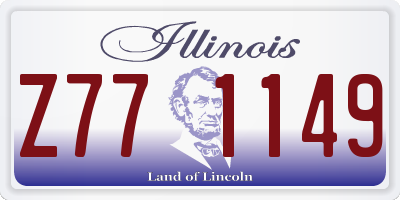IL license plate Z771149
