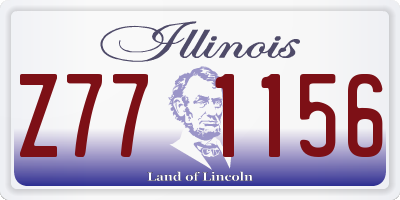 IL license plate Z771156