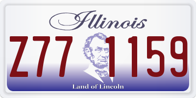 IL license plate Z771159