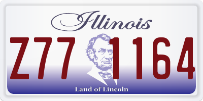 IL license plate Z771164