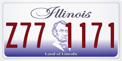 IL license plate Z771171