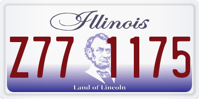 IL license plate Z771175