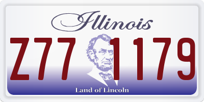 IL license plate Z771179