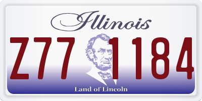 IL license plate Z771184