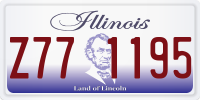 IL license plate Z771195