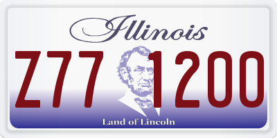IL license plate Z771200