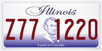 IL license plate Z771220