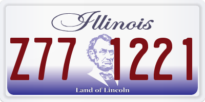 IL license plate Z771221
