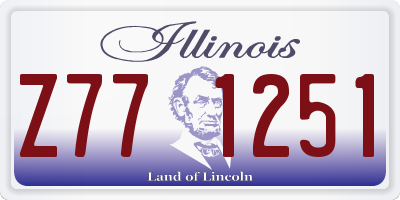 IL license plate Z771251