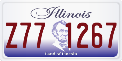 IL license plate Z771267