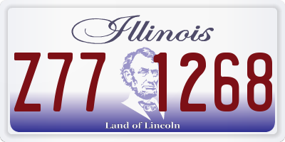 IL license plate Z771268