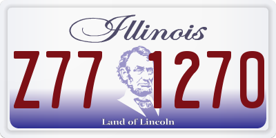 IL license plate Z771270