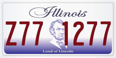 IL license plate Z771277