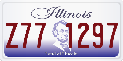 IL license plate Z771297