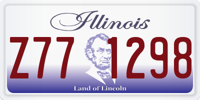 IL license plate Z771298